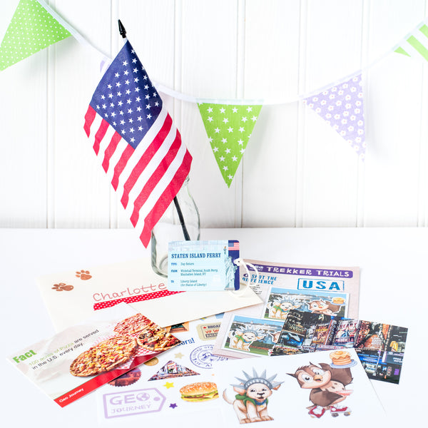 USA Country Pack with American Flag